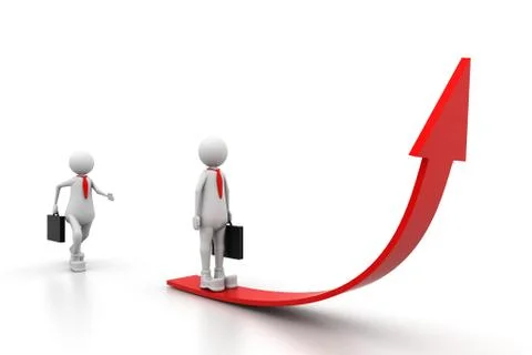 To make one's career. Stock Illustration