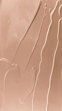 Make-up pale base foundation brush strokes and smudge texture Stock Photos