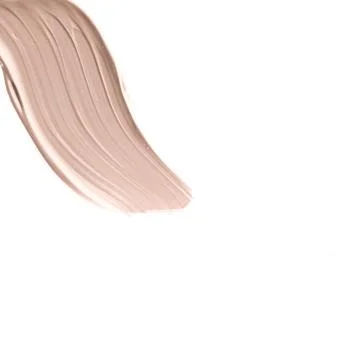 Make-up pale base foundation brush strokes and smudge texture Stock Photos