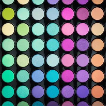 Make-up palette background Stock Photos