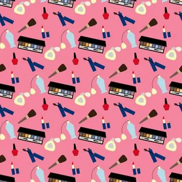 Make up pattern Stock Illustration
