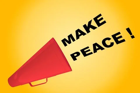 Make Peace concept Stock Illustration