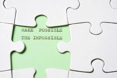 Make possible the impossible Stock Photos