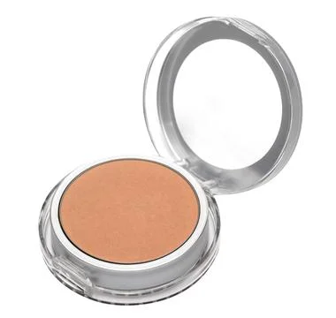 Make up powder in box isolated on white Stock Photos