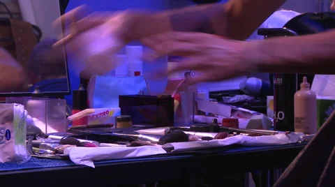 Make up preparation Stock Footage 64127999