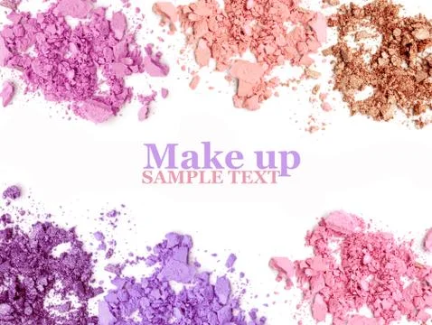 Make-up products frame Foto stock