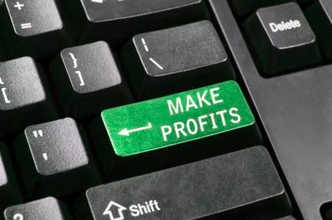 Make profits key Stock Photos