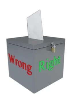 Make the Right Choice concept Stock Illustration