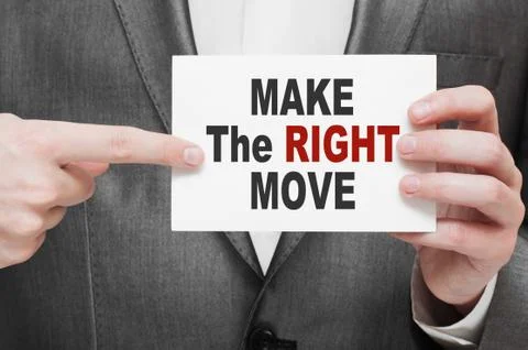 Make the Right Move Stock Photos