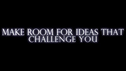 Make Room For Ideas That Challenge You Motivational Business Quote Glowing Text 動画素材 344054513
