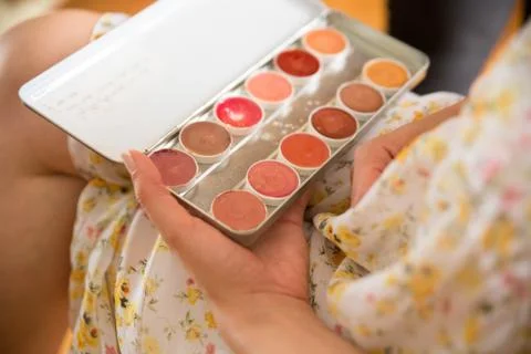 Make up session Stock Photos