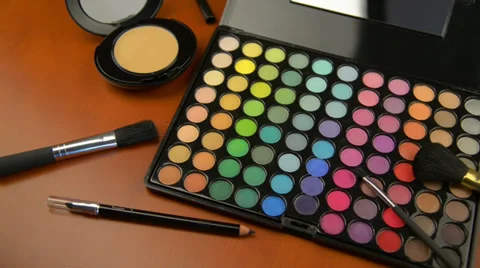 Make-up set Stock Footage 35740652