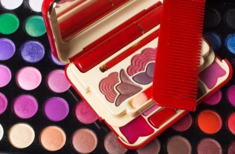 Make-up set Stock Photos