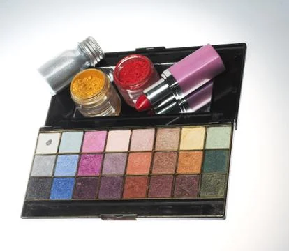 Make-up set Foto stock