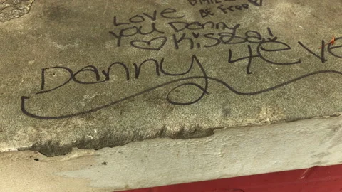 A Make Shift Memorial Shrine in a Schoolyard for Teenager That Died. Stock Footage 169331410