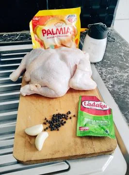 Make Smoke Chicken Stock Photos