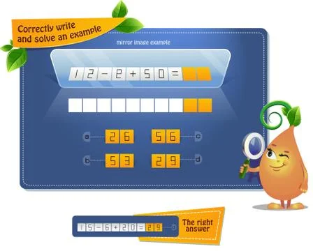 Make the solve an example Stock Illustration