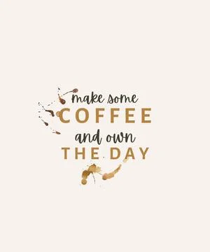 Make some coffee  Stock Illustration