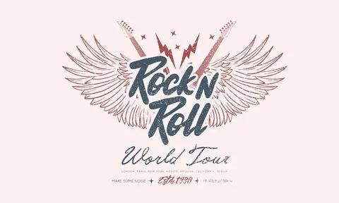 Make some noise. Eagle vintage vector t shirt design. Stock Illustration