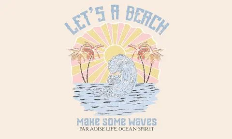 Make some waves. Stock Illustration