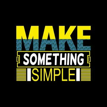 Make Something Simple Minimalist Modern Design Philosophy Stockillustratie