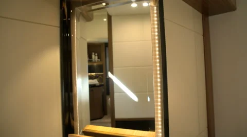 Make up space on luxury yacht Stock Footage 53431273