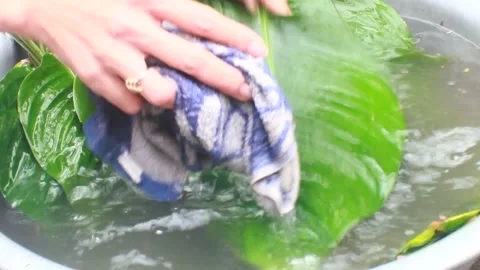 Make sticky rice cake Stock Footage 303218708