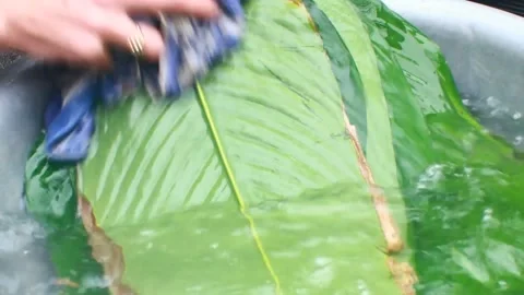 Make sticky rice cake Stock Footage 303218739
