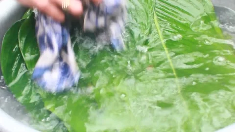 Make sticky rice cake Stock Footage 303218747