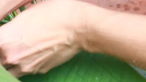 Make sticky rice cake Stock Footage 303218915