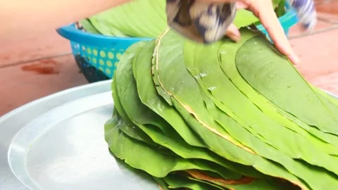 Make sticky rice cake Stock Footage 303219007