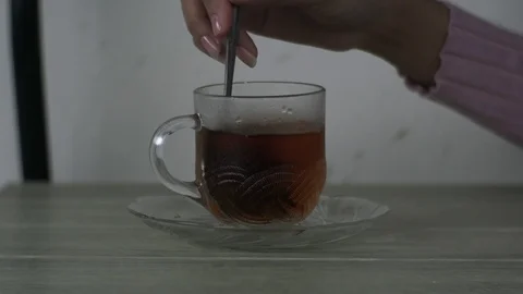 Make Tea in Cup Stock Footage 127268405