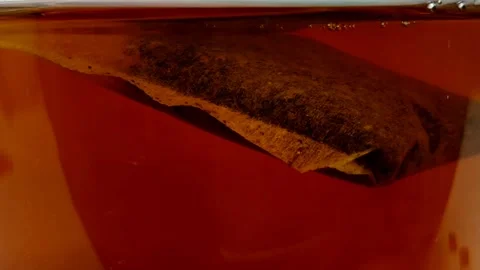 To make a tea drink, dissolve the tea in hot water Stock Footage 252339545