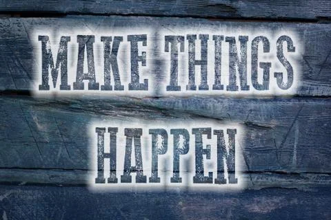 Make things happen concept Stock Illustration