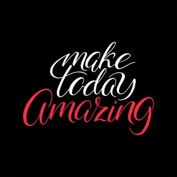 Make today amazing Stock-Illustration