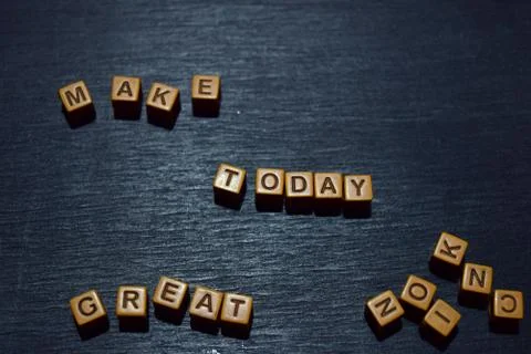 Make today great Foto stock