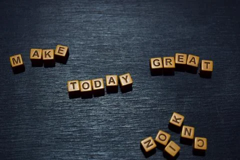 Make today great Foto stock