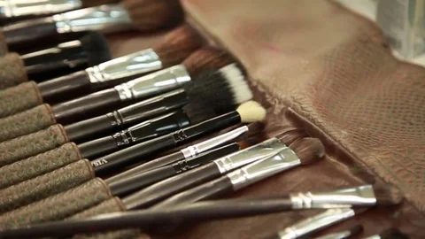 Make-up tool Stock Footage 74350172