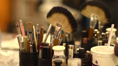 Make-up tools Stock Footage 47475523
