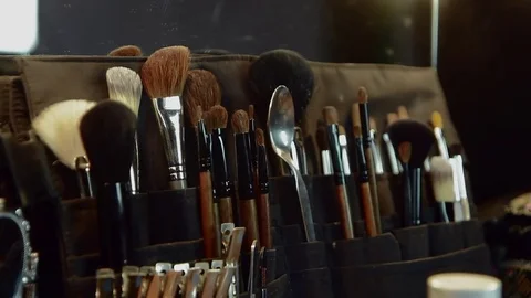 Make-up tools set makeup Stock Footage 84643215