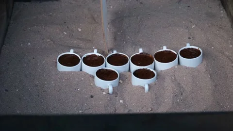 Make turkish coffee Stock Footage 181229911