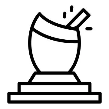 Make vase icon outline vector. Ceramic class Stock Illustration