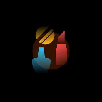 Make up. Vector icon in gradient style Stock Illustration