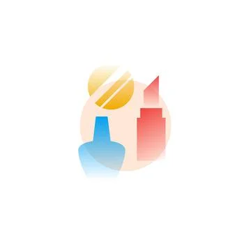 Make up. Vector icon in gradient style Stock Illustration