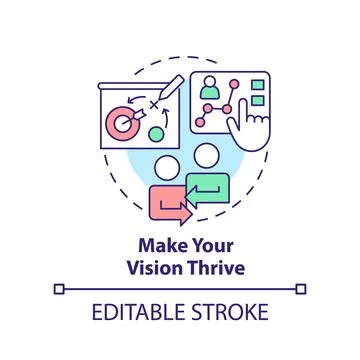 Make vision thrive concept icon Stock Illustration
