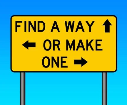Make a way Stock Illustration