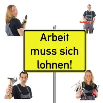 Make work pay Stock Photos