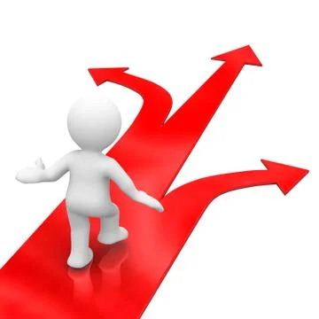 Make your choice Stock Illustration