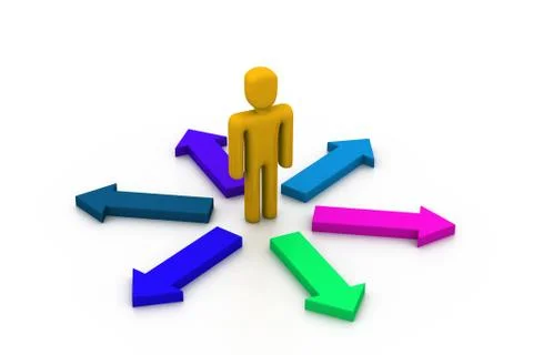 Make your choice Stock Illustration