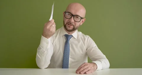 Make your life better  - A man presents a note with the word Stock Footage 267088674